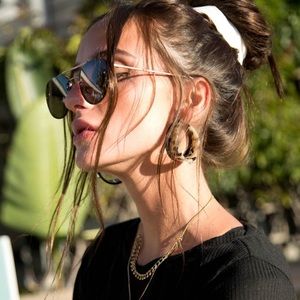Two tone resin hoops